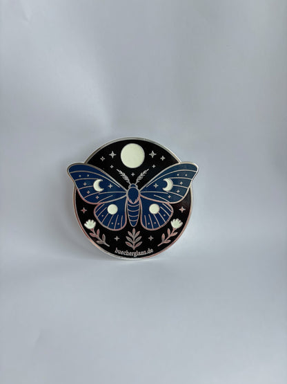 Enchanted Moth – Kindle Grip – Mystik, silberne Variante mit Mondmotten-Design
